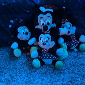 Mickey and Minnie mouse stuffed animals